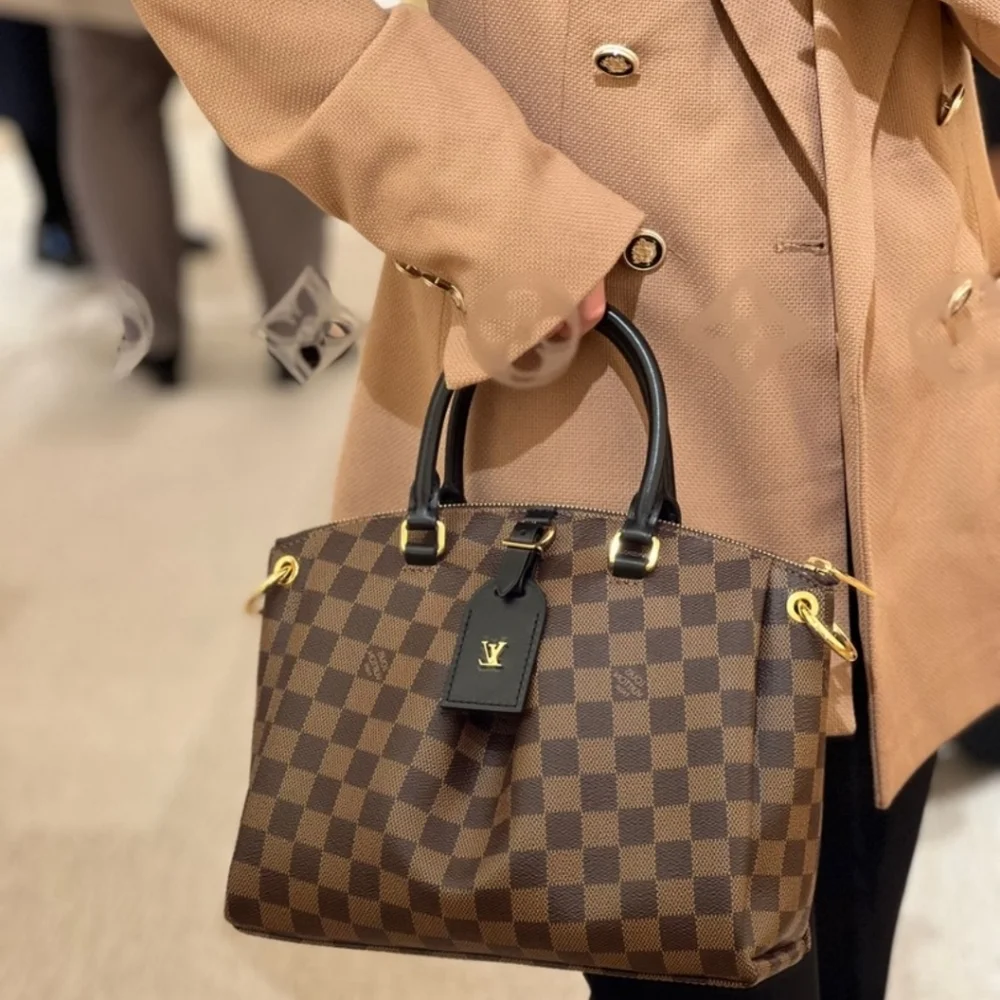 Paid On PAYPAL! Reserved! Authenticated Louis Vuitton Damier Ebene Odéon Tote PM